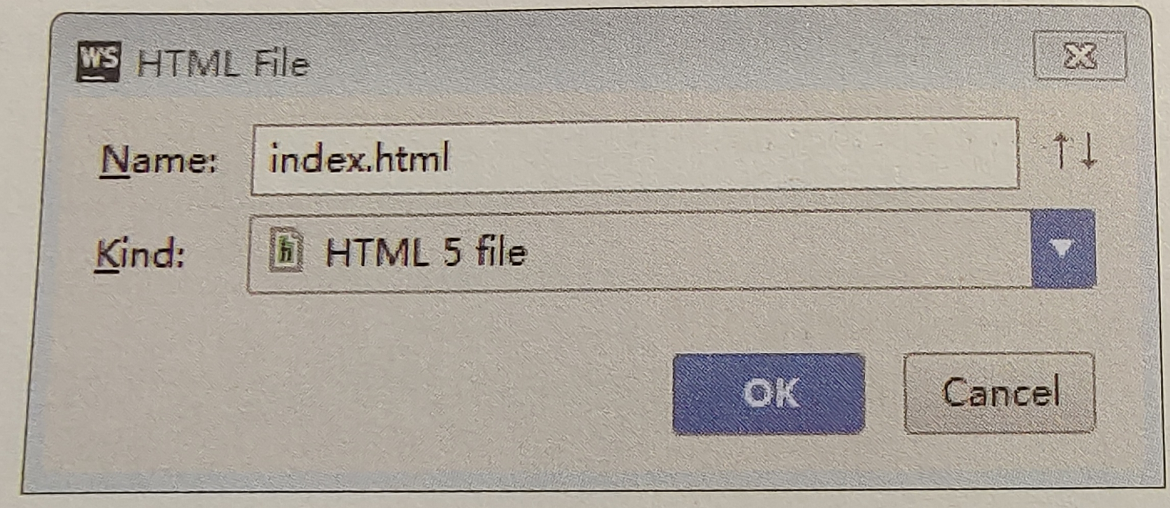 图 1.21 为HTML5 文件命名 图 1.21 为HTML5 文件命名