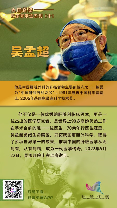 吴孟超 – 中国肝胆外科之父